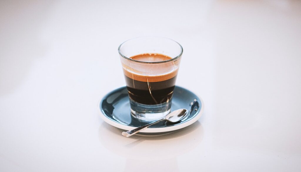 espresso in a espresso glass