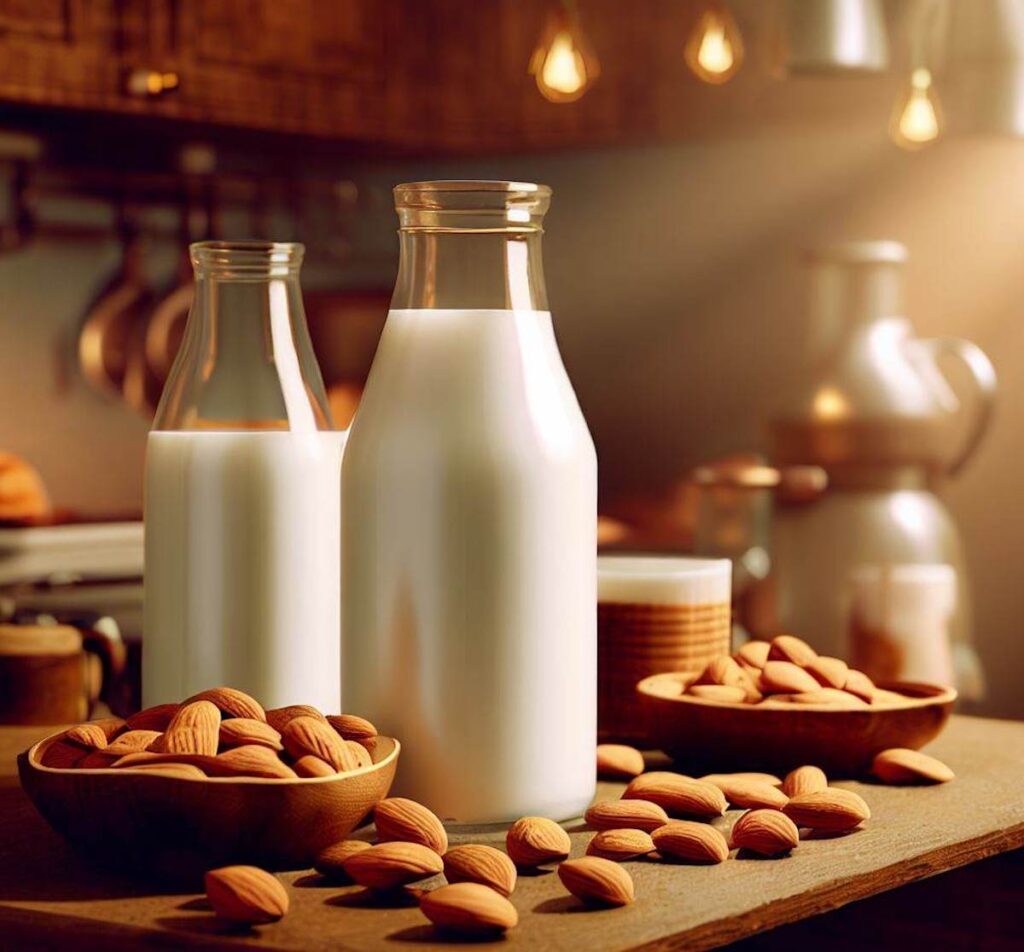 almond milk making