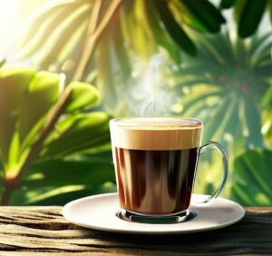 café allongé jungle sunny